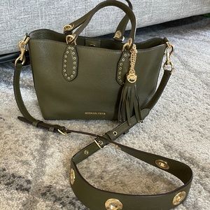 Michael Kors Green Leather Purse